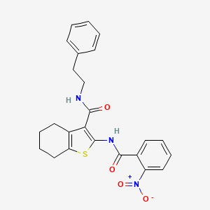 2-(2-nitrobenzamido)-N-phenethyl-4,5,6,7-tetrahydrobenzo[b]thiophene-3-carboxamide