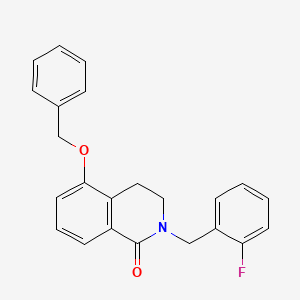 B2770768 5-(benzyloxy)-2-(2-fluorobenzyl)-3,4-dihydroisoquinolin-1(2H)-one CAS No. 850906-88-6