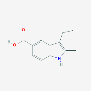 molecular formula C12H13NO2 B277077 3-Ethyl-2-methyl-1H-indole-5-carboxylic acid CAS No. 860360-01-6