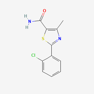 molecular formula C11H9ClN2OS B2770785 2-(2-Chlorophenyl)-4-methylthiazole-5-carboxamide CAS No. 1448050-91-6