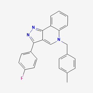 molecular formula C24H18FN3 B2770787 3-(4-fluorophenyl)-5-(4-methylbenzyl)-5H-pyrazolo[4,3-c]quinoline CAS No. 866342-49-6