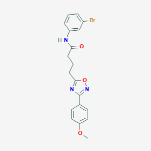 molecular formula C19H18BrN3O3 B277081 N-(3-bromophenyl)-4-[3-(4-methoxyphenyl)-1,2,4-oxadiazol-5-yl]butanamide 