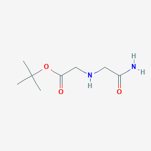 molecular formula C8H16N2O3 B2770810 Tert-butyl 2-[(2-amino-2-oxoethyl)amino]acetate CAS No. 148431-11-2