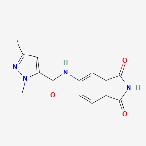 N-(1,3-dioxoisoindolin-5-yl)-1,3-dimethyl-1H-pyrazole-5-carboxamide