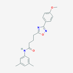 molecular formula C21H23N3O3 B277082 N-(3,5-dimethylphenyl)-4-[3-(4-methoxyphenyl)-1,2,4-oxadiazol-5-yl]butanamide 