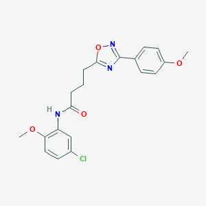 molecular formula C20H20ClN3O4 B277083 N-(5-chloro-2-methoxyphenyl)-4-[3-(4-methoxyphenyl)-1,2,4-oxadiazol-5-yl]butanamide 