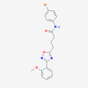 molecular formula C19H18BrN3O3 B277087 N-(4-bromophenyl)-4-[3-(2-methoxyphenyl)-1,2,4-oxadiazol-5-yl]butanamide 