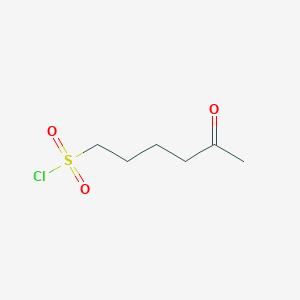 molecular formula C6H11ClO3S B2770880 5-Oxohexane-1-sulfonyl chloride CAS No. 2172091-53-9