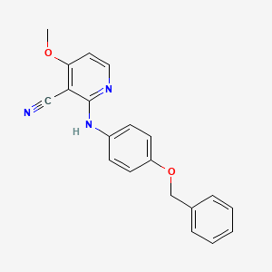 2-[4-(Benzyloxy)anilino]-4-methoxynicotinonitrile