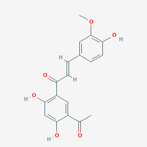 B027709 Acrylophenone, 5'-acetyl-2',4'-dihydroxy-3-(p-hydroxy-m-methoxyphenyl)- CAS No. 108051-28-1