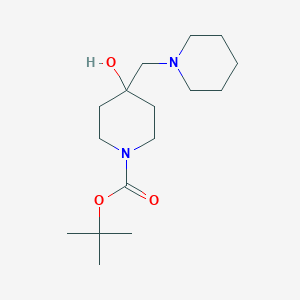 molecular formula C16H30N2O3 B2770903 Tert-butyl 4-hydroxy-4-[(piperidin-1-yl)methyl]piperidine-1-carboxylate CAS No. 2098027-84-8