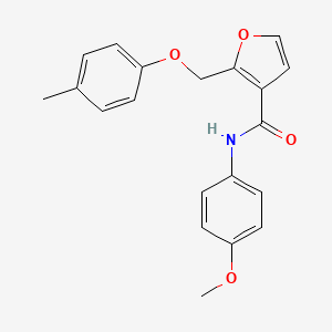 N-(4-methoxyphenyl)-2-[(4-methylphenoxy)methyl]furan-3-carboxamide