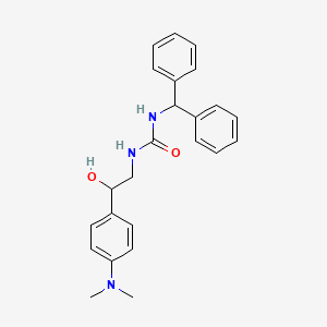 molecular formula C24H27N3O2 B2770932 1-苯甲基-3-(2-(4-(二甲基氨基)苯基)-2-羟基乙基)脲 CAS No. 1421530-21-3