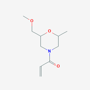 molecular formula C10H17NO3 B2770958 1-[2-(Methoxymethyl)-6-methylmorpholin-4-yl]prop-2-en-1-one CAS No. 2224536-03-0