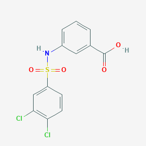 molecular formula C13H9Cl2NO4S B2770959 3-(3,4-Dichlorobenzenesulfonamido)benzoic acid CAS No. 380432-28-0