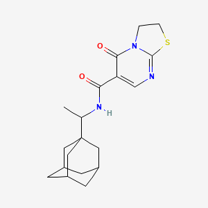 N-[1-(adamantan-1-yl)ethyl]-5-oxo-2H,3H,5H-[1,3]thiazolo[3,2-a]pyrimidine-6-carboxamide