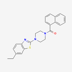 (4-(6-Ethylbenzo[d]thiazol-2-yl)piperazin-1-yl)(naphthalen-1-yl)methanone