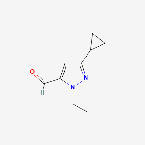 5-Cyclopropyl-2-ethylpyrazole-3-carbaldehyde