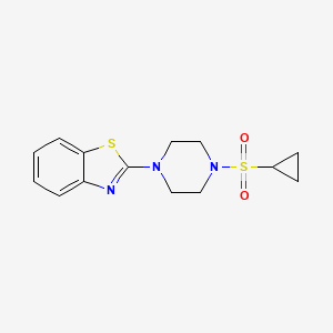 2-(4-Cyclopropylsulfonylpiperazin-1-yl)-1,3-benzothiazole