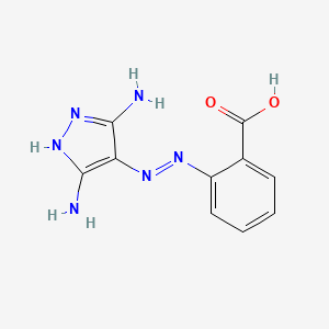 2-[2-(3,5-Diiminopyrazolidin-4-ylidene)hydrazinyl]benzoic acid