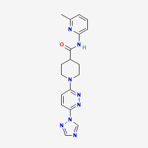 1-(6-(1H-1,2,4-triazol-1-yl)pyridazin-3-yl)-N-(6-methylpyridin-2-yl)piperidine-4-carboxamide