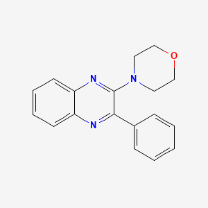 molecular formula C18H17N3O B2770990 4-(3-Phenylquinoxalin-2-yl)morpholine CAS No. 146874-55-7