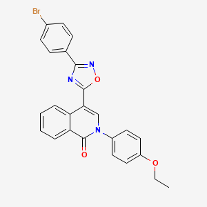 molecular formula C25H18BrN3O3 B2771007 4-(3-(4-bromophenyl)-1,2,4-oxadiazol-5-yl)-2-(4-ethoxyphenyl)isoquinolin-1(2H)-one CAS No. 1359205-28-9