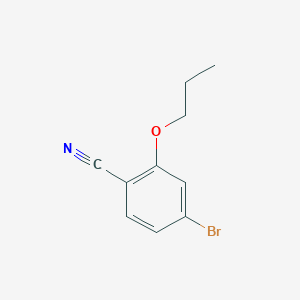 molecular formula C10H10BrNO B2771009 4-Bromo-2-propoxybenzonitrile CAS No. 588682-07-9