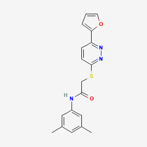 N-(3,5-dimethylphenyl)-2-{[6-(furan-2-yl)pyridazin-3-yl]sulfanyl}acetamide