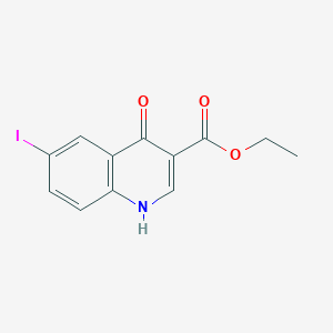 molecular formula C12H10INO3 B2771029 Ethyl 6-iodo-4-oxo-1,4-dihydroquinoline-3-carboxylate CAS No. 302949-01-5