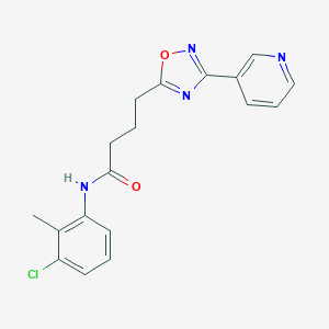 N-(3-chloro-2-methylphenyl)-4-(3-pyridin-3-yl-1,2,4-oxadiazol-5-yl)butanamide