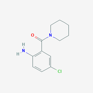 molecular formula C12H15ClN2O B2771032 (2-氨基-5-氯苯基)-哌啶-1-基-甲酮 CAS No. 916164-60-8