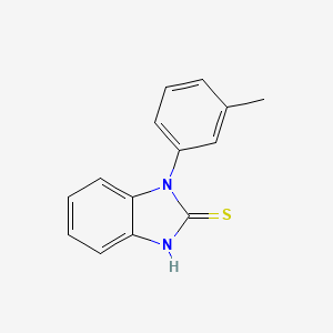 molecular formula C14H12N2S B2771045 1-m-Tolyl-1H-benzoimidazole-2-thiol CAS No. 438031-49-3
