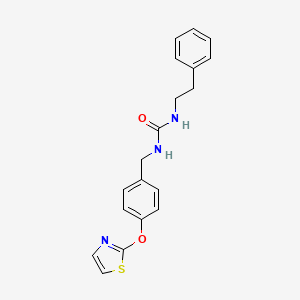 molecular formula C19H19N3O2S B2771059 1-苄基-3-(4-(噻唑-2-基氧基)苄基)脲 CAS No. 2034616-95-8