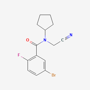 5-bromo-N-(cyanomethyl)-N-cyclopentyl-2-fluorobenzamide