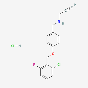 ({4-[(2-Chloro-6-fluorophenyl)methoxy]phenyl}methyl)(prop-2-yn-1-yl)amine hydrochloride