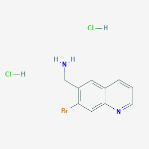molecular formula C10H11BrCl2N2 B2771088 (7-Bromoquinolin-6-yl)methanamine dihydrochloride CAS No. 1423025-39-1