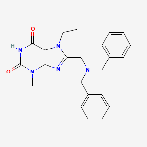 8-{[Bisbenzylamino]methyl}-7-ethyl-3-methyl-1,3,7-trihydropurine-2,6-dione