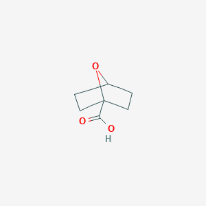 molecular formula C7H10O3 B2771142 7-Oxabicyclo[2.2.1]heptane-1-carboxylic acid CAS No. 1706450-79-4