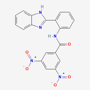 N-(2-(1H-benzo[d]imidazol-2-yl)phenyl)-3,5-dinitrobenzamide