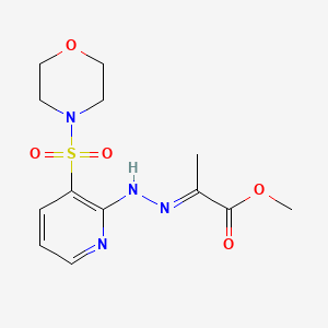 methyl (2E)-2-{[3-(morpholin-4-ylsulfonyl)pyridin-2-yl]hydrazono}propanoate