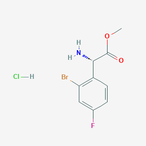 Methyl (2S)-2-amino-2-(2-bromo-4-fluorophenyl)acetate hydrochloride