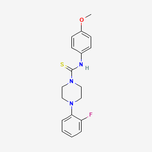 molecular formula C18H20FN3OS B2771169 4-(2-fluorophenyl)-N-(4-methoxyphenyl)piperazine-1-carbothioamide CAS No. 496776-80-8