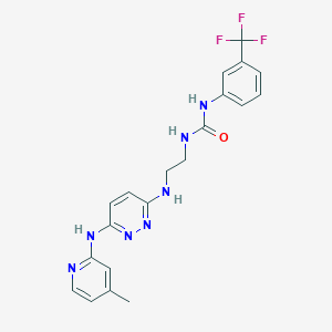 1-(2-((6-((4-Methylpyridin-2-yl)amino)pyridazin-3-yl)amino)ethyl)-3-(3-(trifluoromethyl)phenyl)urea