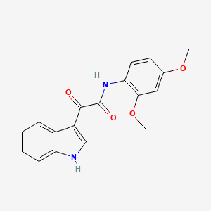 molecular formula C18H16N2O4 B2771200 N-(2,4-dimethoxyphenyl)-2-(1H-indol-3-yl)-2-oxoacetamide CAS No. 852367-83-0