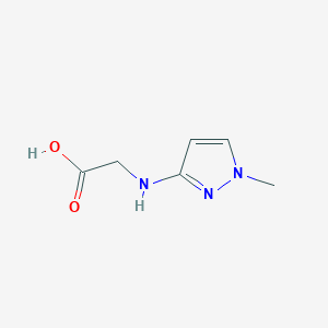 2-[(1-Methylpyrazol-3-yl)amino]acetic acid