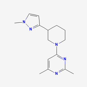 2,4-dimethyl-6-(3-(1-methyl-1H-pyrazol-3-yl)piperidin-1-yl)pyrimidine