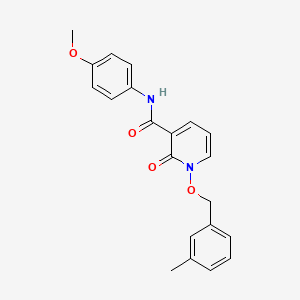 molecular formula C21H20N2O4 B2771214 N-(4-methoxyphenyl)-1-((3-methylbenzyl)oxy)-2-oxo-1,2-dihydropyridine-3-carboxamide CAS No. 852364-68-2