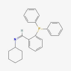 molecular formula C25H26NP B2771218 N-[2-(Diphenylphosphino)benzylidene]cyclohexylamine CAS No. 321155-13-9