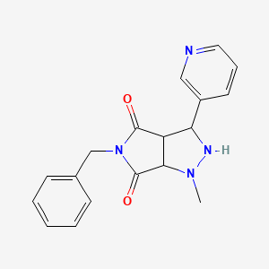 5-benzyl-1-methyl-3-(pyridin-3-yl)tetrahydropyrrolo[3,4-c]pyrazole-4,6(2H,5H)-dione